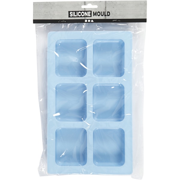 Silikonform, H 2,5 cm, L 26 cm, B 15,5 cm, Lochgröße 7 x 5,9 cm, 100 ml, 1 Stk – Bild 2