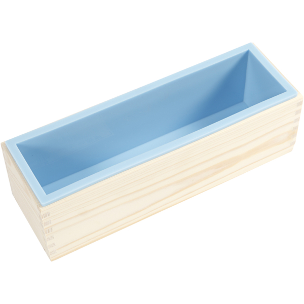 Silikonform im Holzkasten, H 8 cm, L 27,5 cm, B 8,6 cm, 1500 ml, 1 Stk – Bild 2