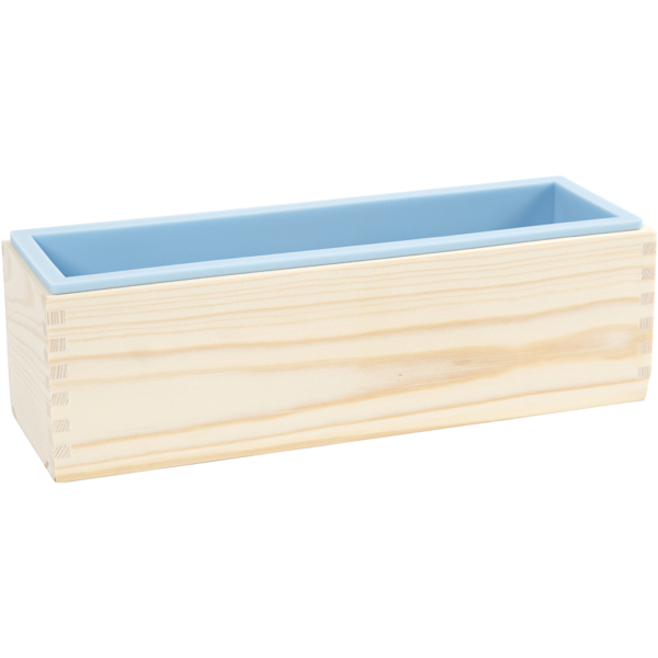 Silikonform im Holzkasten, H 8 cm, L 27,5 cm, B 8,6 cm, 1500 ml, 1 Stk – Bild 3