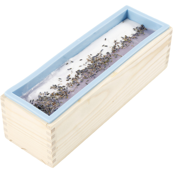 Silikonform im Holzkasten, H 8 cm, L 27,5 cm, B 8,6 cm, 1500 ml, 1 Stk – Bild 6