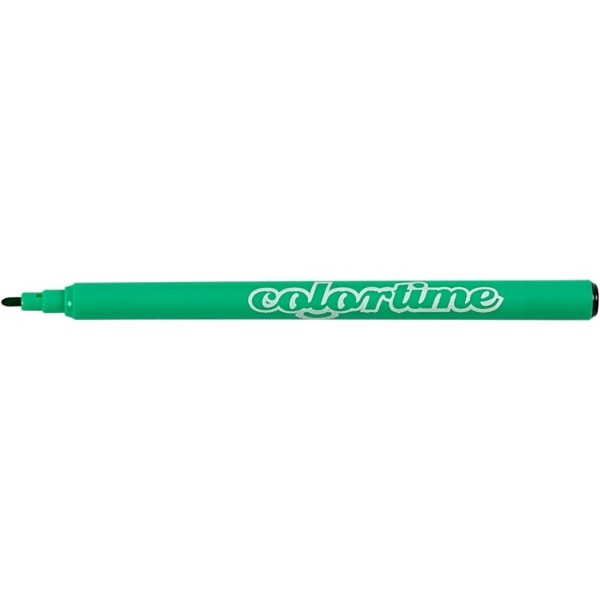 Colortime Filzstifte, Strichstärke 2 mm, Hellgrün, 18 Stk/ 1 Pck – Bild 5