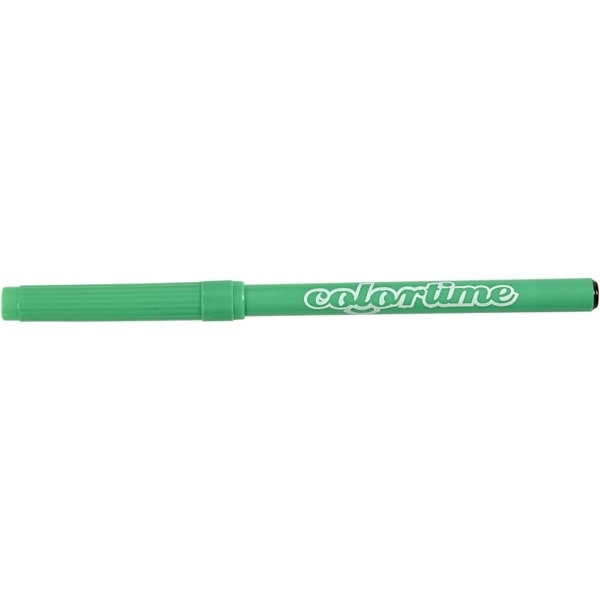 Colortime Filzstifte, Strichstärke 2 mm, Hellgrün, 18 Stk/ 1 Pck – Bild 6