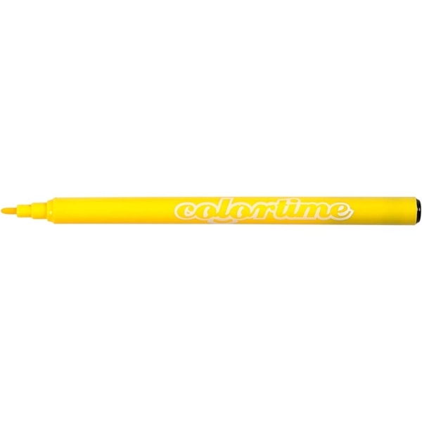 Colortime Filzstifte, Strichstärke 2 mm, Zitronengelb, 18 Stk/ 1 Pck – Bild 5