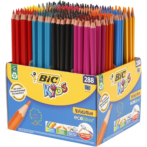 Evolution Buntstifte, L 17,5 cm, Mine 3 mm, Sortierte Farben, 288 Stk/ 1 Pck – Bild 2