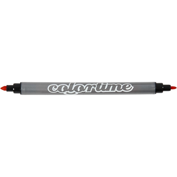 Colortime Dual-Filzstifte, Strichstärke 2,3+3,6 mm, Standard-Farben, 20 Stk/ 1 Pck – Bild 5