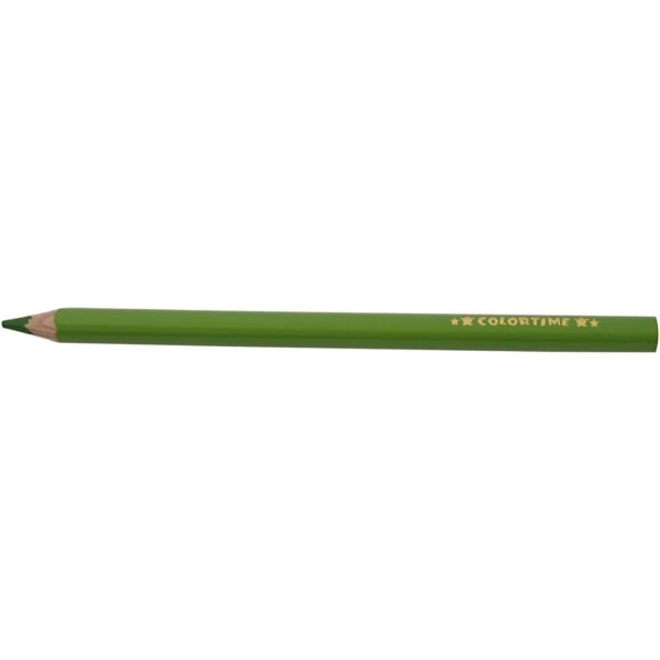 Colortime Buntstifte, L 17,45 cm, Mine 5 mm, JUMBO, Hellgrün, 12 Stk/ 1 Pck – Bild 6