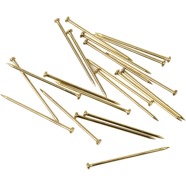 Stecknadeln, L 16 mm, Dicke 0,65 mm, Gold, 25 g/ 1 Pck – Bild 2