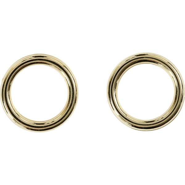Plastikringe, Größe 15 mm, Dicke 2 mm, Gold, 25 Stk/ 1 Pck – Bild 2