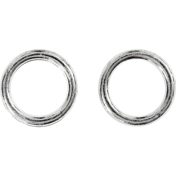 Plastikringe, Größe 15 mm, Dicke 2 mm, Silber, 25 Stk/ 1 Pck – Bild 2