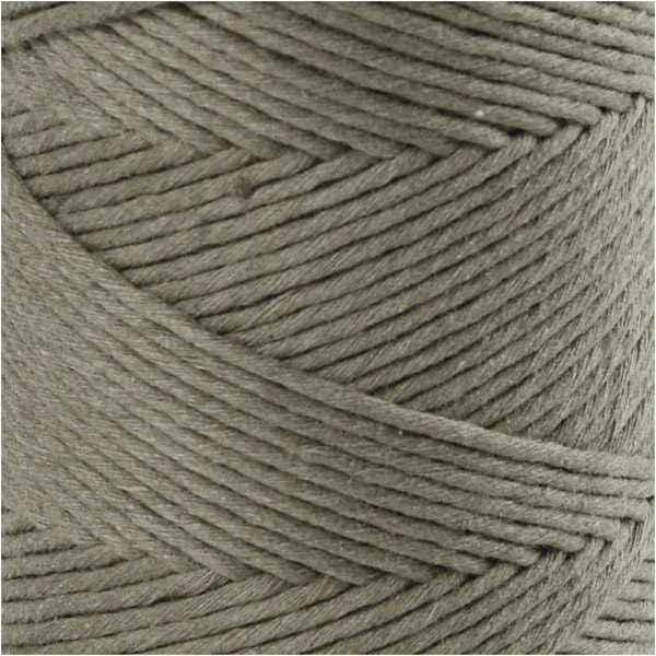 Macramé-Kordel, L 198 m, D 2 mm, Moosgrün, 330 g/ 1 Rolle – Bild 3