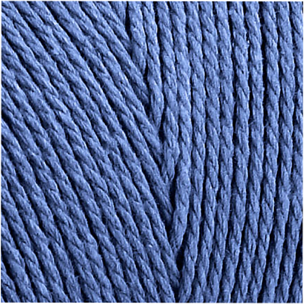 Baumwollzwirn - Sortiment, L 315 m, Dicke 1 mm, Dünne Qualität 12/12, Blau, 220 g/ 1 Knäuel – Bild 4