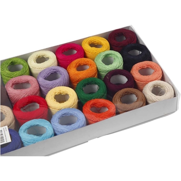 Baumwolle, mercerisiert, Sortierte Farben, 24x20 g/ 1 Pck – Bild 3