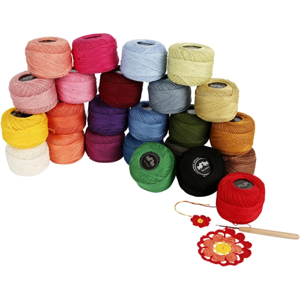 Baumwolle, mercerisiert, Sortierte Farben, 24x20 g/ 1 Pck – Bild 4