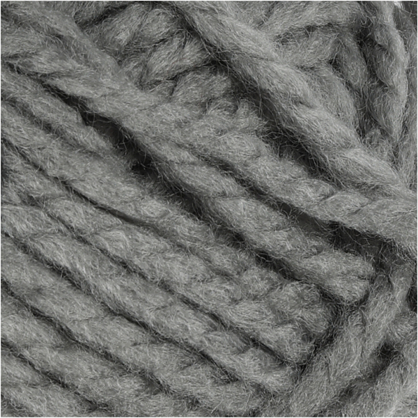 Fantasia Polyacryl-Wolle, L 35 m, Maxi, Grau, 50 g/ 1 Knäuel – Bild 2