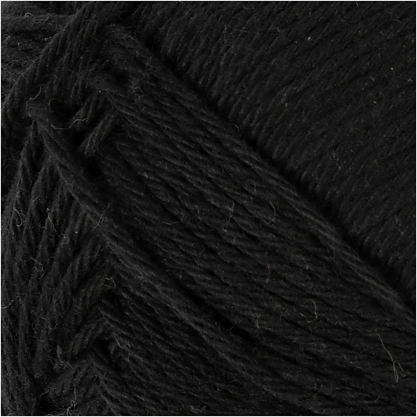 Baumwolle, Nr. 8/4, L 170 m, Schwarz, 50 g/ 1 Knäuel – Bild 3