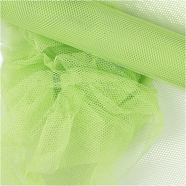 Tüll, B 50 cm, Neongrün, 5 m/ 1 Rolle – Bild 2
