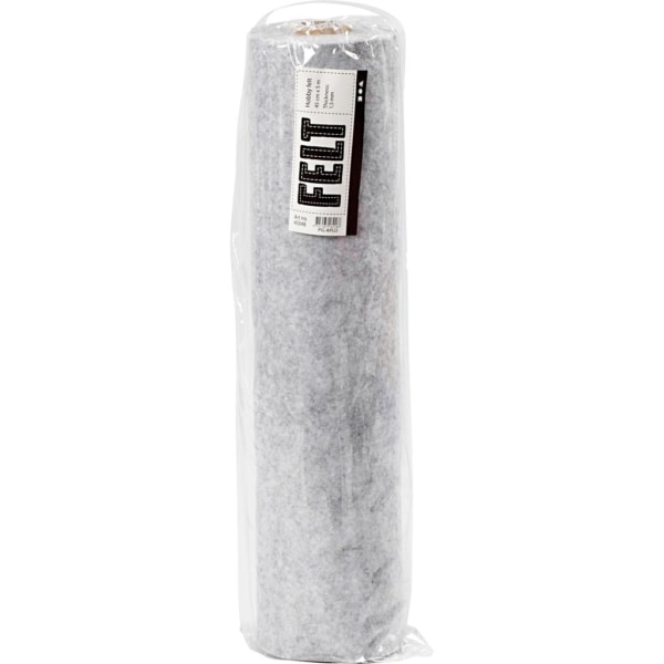 Bastelfilz, B 45 cm, Dicke 1,5 mm, meliert, 180-200 g, Grau, 5 m/ 1 Rolle – Bild 3