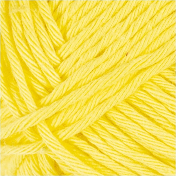 Baumwolle, Nr. 8/8, L 80-85 m, Gelb, 50 g/ 1 Knäuel