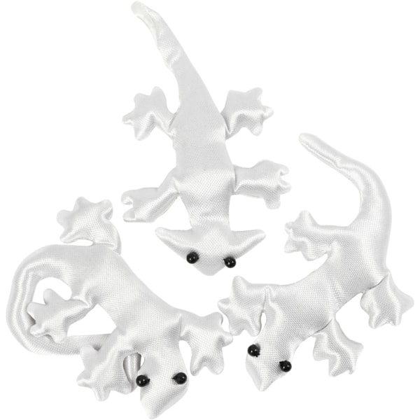 Echsen, Größe 10-14 cm, Weiß, 3 Stk/ 1 Pck