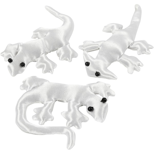 Echsen, Größe 10-14 cm, Weiß, 3 Stk/ 1 Pck – Bild 2