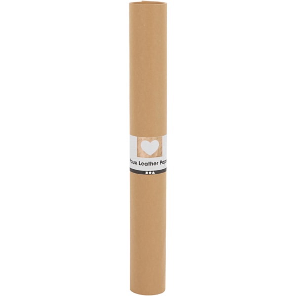 Kunstlederpapier, B 50 cm, Einfarbig, 350 g, Hellbraun, 1 m/ 1 Rolle – Bild 2