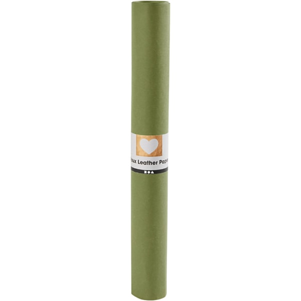 Kunstlederpapier, B 50 cm, Einfarbig, 350 g, Grün, 1 m/ 1 Rolle – Bild 2