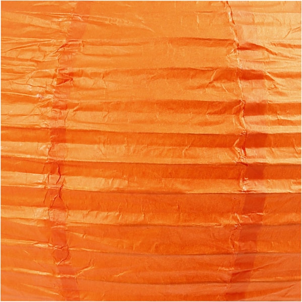 Reispapier-Lampe/-Lampion, D 20 cm, Orange, 1 Stk – Bild 3