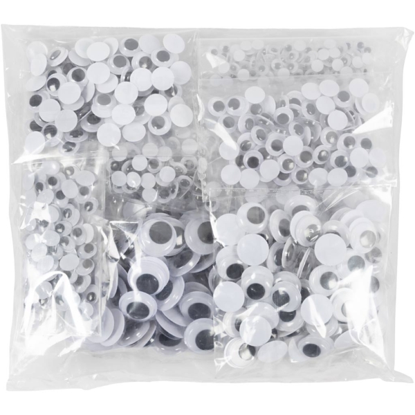 Wackelaugen, D 4-20 mm, 1100 sort./ 1 Pck – Bild 2