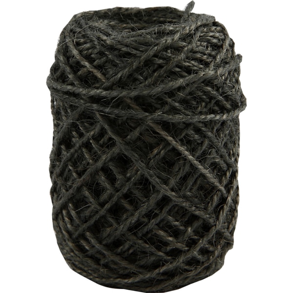 Natur-Hanfkordel, Dicke 1-2 mm, Grau, 30 m/ 1 Rolle