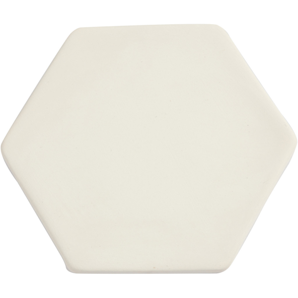 Kachel, D 13 cm, Dicke 0,7 cm, Weiß, 1 Stk