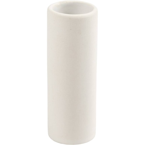 Vase, H 11 cm, D 4 cm, Weiß, 1 Stk