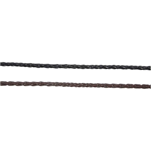 Geflochtenes Band, Dicke 2,5 mm, Schwarz, 25 m/ 1 Rolle – Bild 3