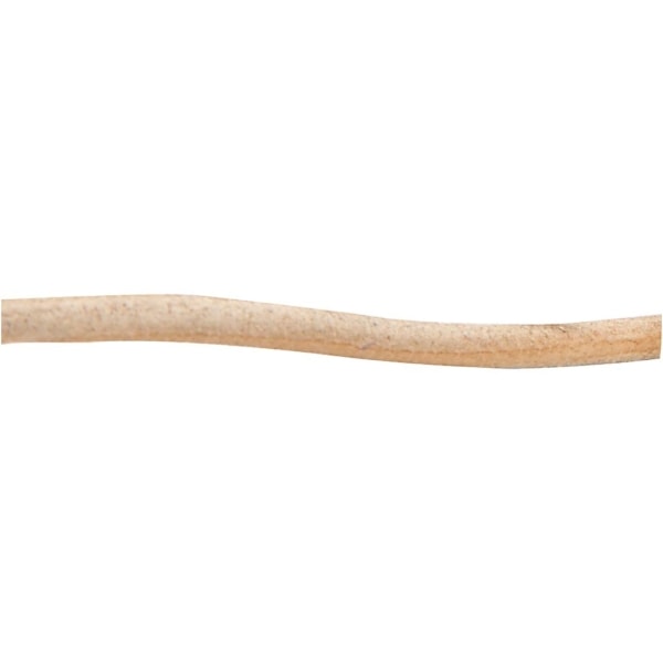 Lederband, Dicke 4 mm, Natur, 5 m/ 1 Rolle – Bild 2