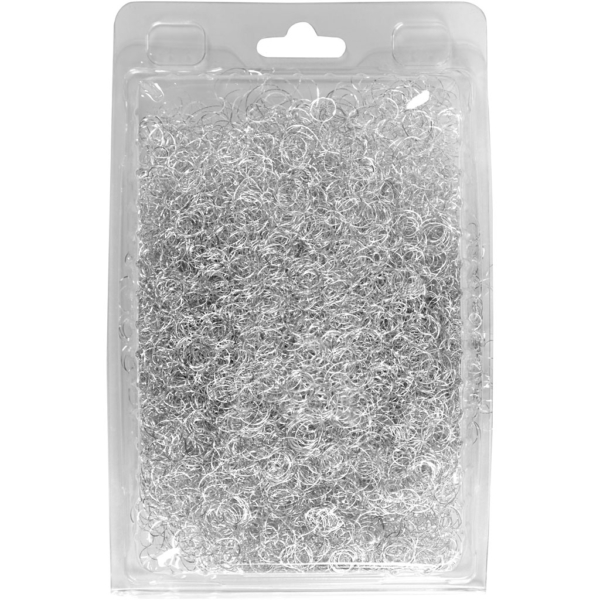 Metallwolle / Engelshaar, Silber, 50 g/ 1 Pck – Bild 2