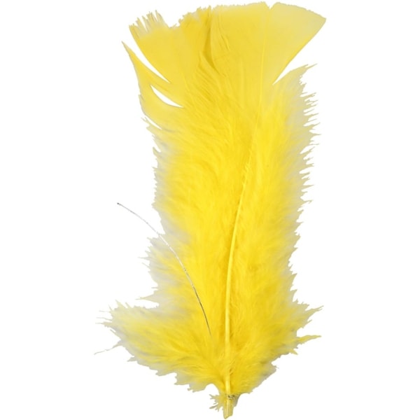 Federn, L 11-17 cm, Gelb, 18 Bündl./ 1 Pck – Bild 5