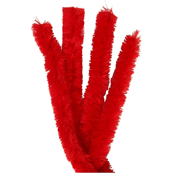 Pfeifenreiniger, L 40 cm, Dicke 30 mm, Rot, 4 Stk/ 1 Pck