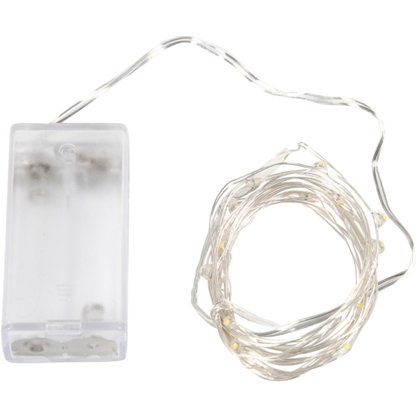 LED Lichterkette, L 3,15 m, Silber, 1 Stk – Bild 2
