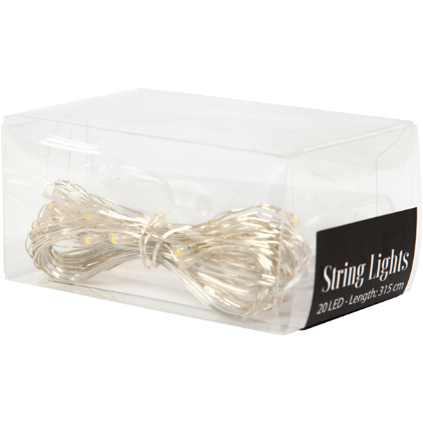 LED Lichterkette, L 3,15 m, Silber, 1 Stk – Bild 3