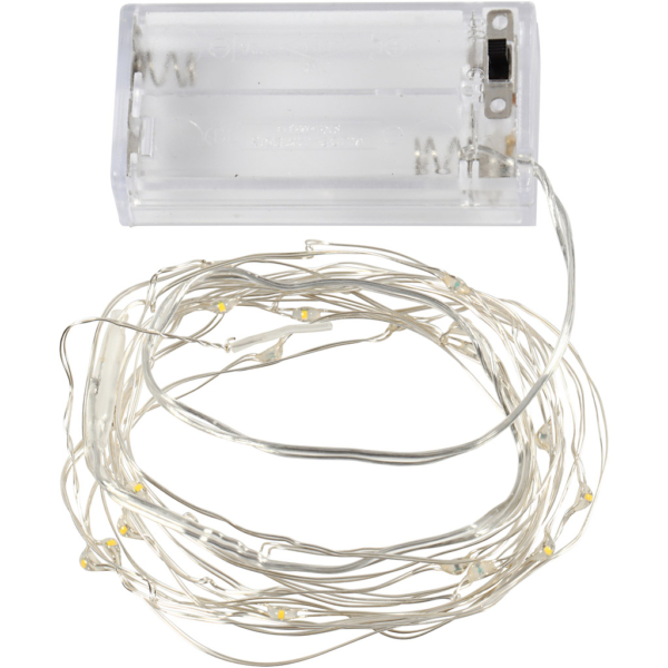 LED Lichterkette, L 3,15 m, Silber, 1 Stk – Bild 4