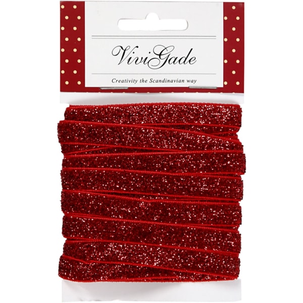 Zierband, B 10 mm, Rot, 5 m/ 1 Rolle – Bild 2