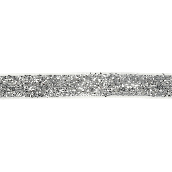 Zierband, B 10 mm, Silber, 5 m/ 1 Rolle
