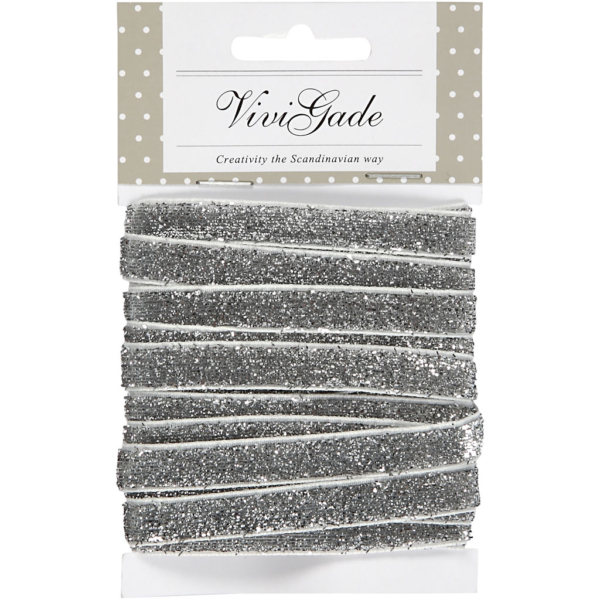 Zierband, B 10 mm, Silber, 5 m/ 1 Rolle – Bild 2