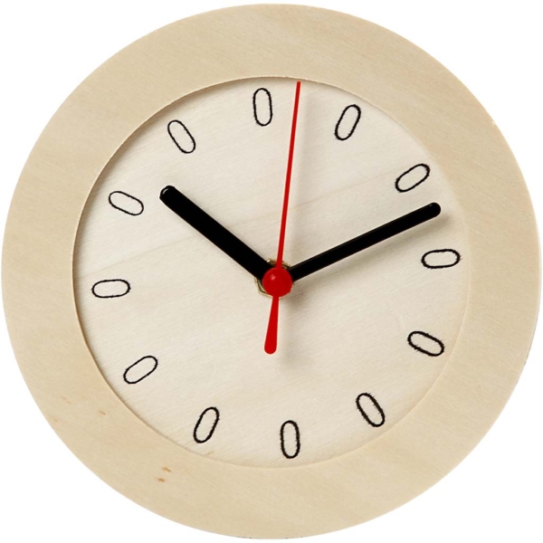 Uhr mit Holzrahmen, D 15 cm, 1 Stk – Bild 2
