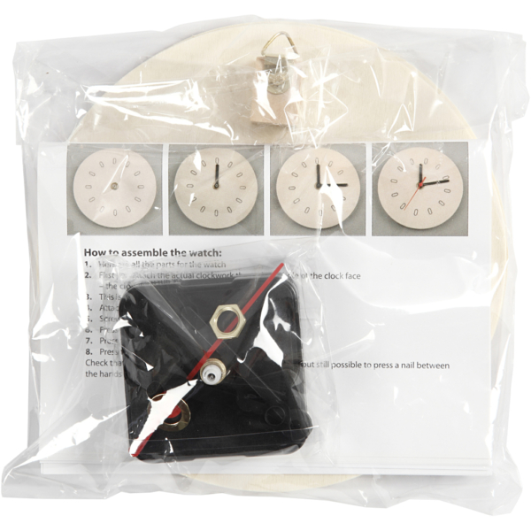 Uhr mit Holzrahmen, D 15 cm, 1 Stk – Bild 4