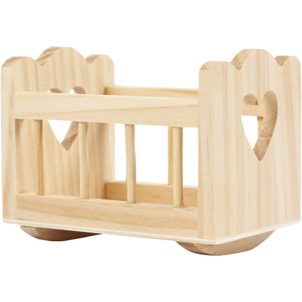 Wiege, L 8 cm, B 5,5 cm, 1 Stk – Bild 2