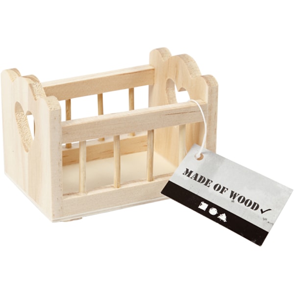 Wiege, L 8 cm, B 5,5 cm, 1 Stk – Bild 3
