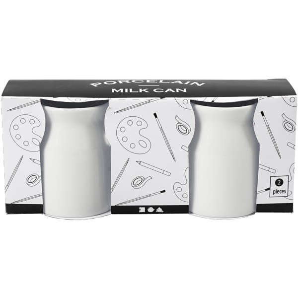 Milchtopf, H 7,5 cm, Weiß, 2 Stk/ 1 Pck – Bild 3