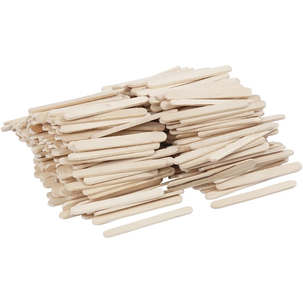 Eisstiele, L 5,5 cm, B 6 mm, 400 Stk/ 1 Pck