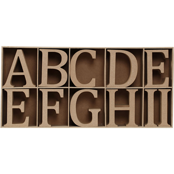 Buchstaben, Zahlen & Zeichen, H 13 cm, Dicke 2 cm, 160 Stk/ 1 Pck – Bild 4