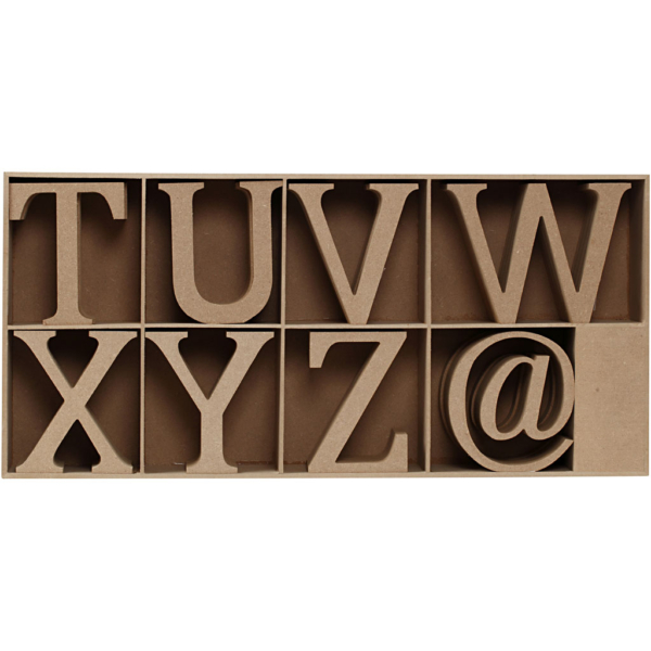 Buchstaben, Zahlen & Zeichen, H 13 cm, Dicke 2 cm, 160 Stk/ 1 Pck – Bild 6